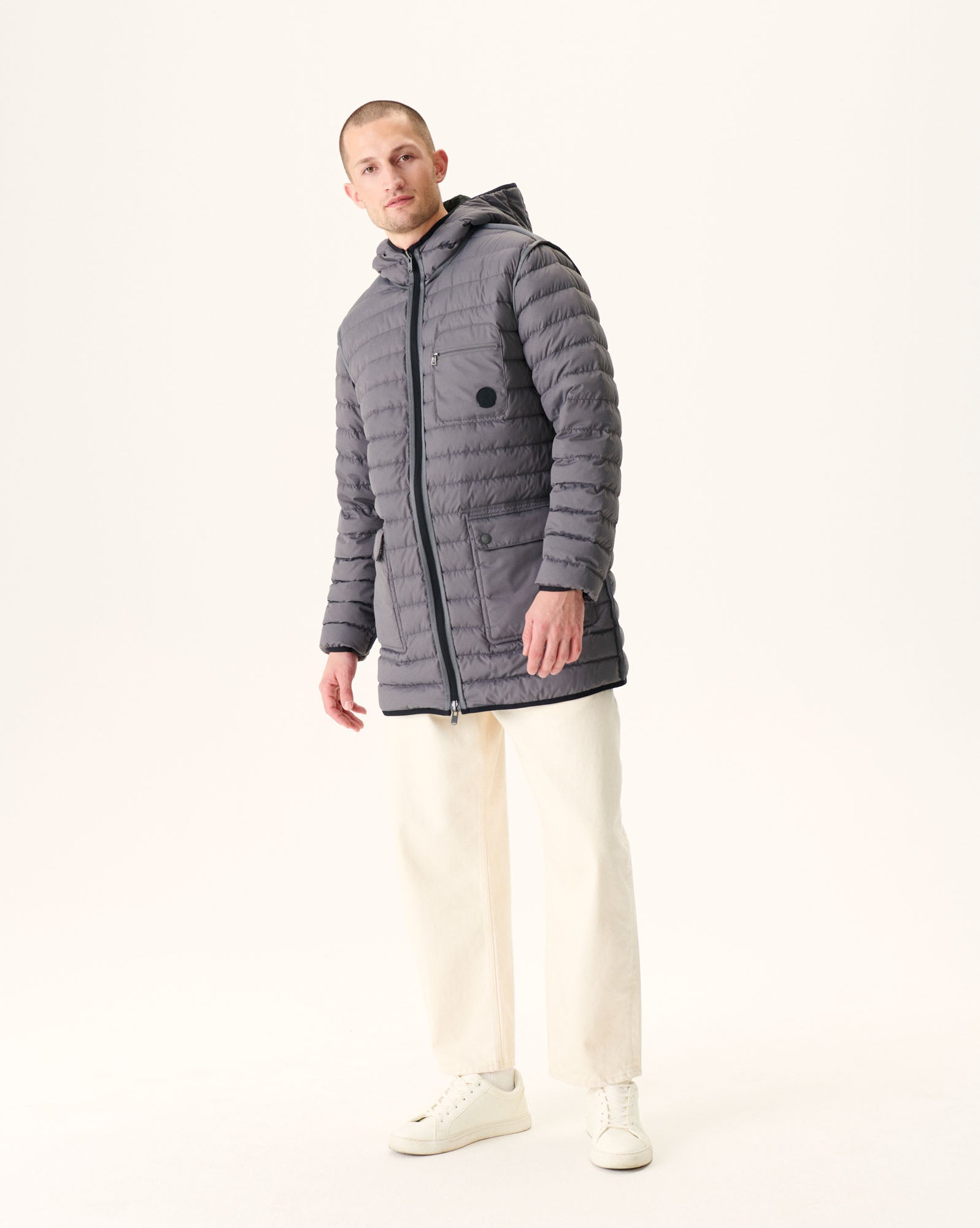 Parka réversible à capuche 5-en-1 Noir Gobi