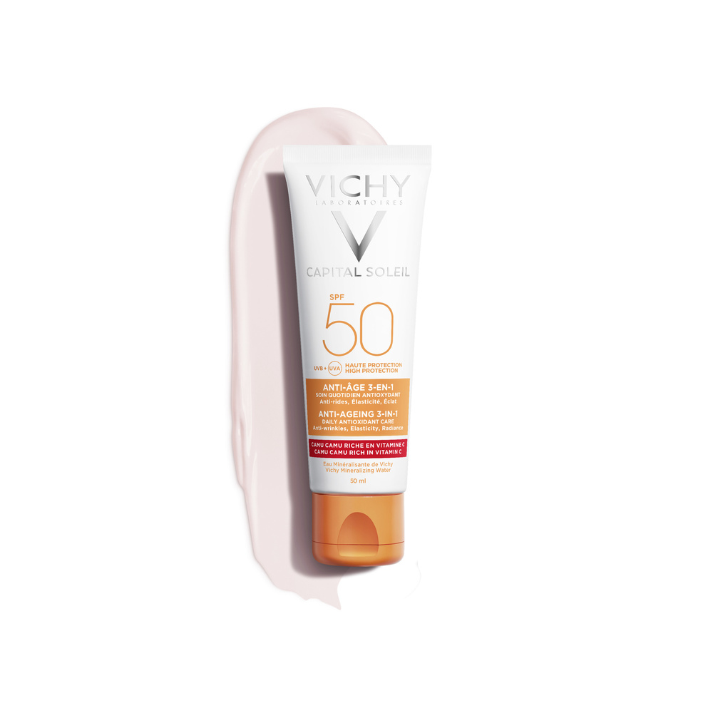 Vichy Idéal Soleil Anti-âge 3-en-1 SPF50