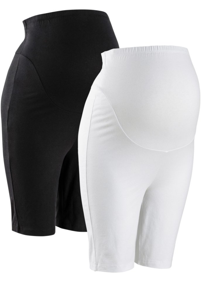 Umstands-Radlerhose mit Baumwolle, 2er Pack