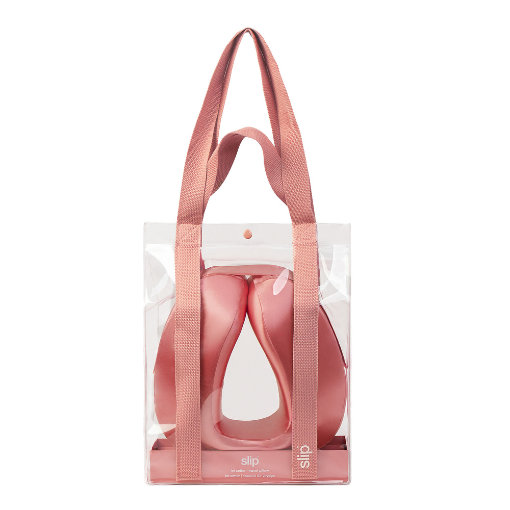 slip jet setter coussin de voyage slip - blush coussin de voyage