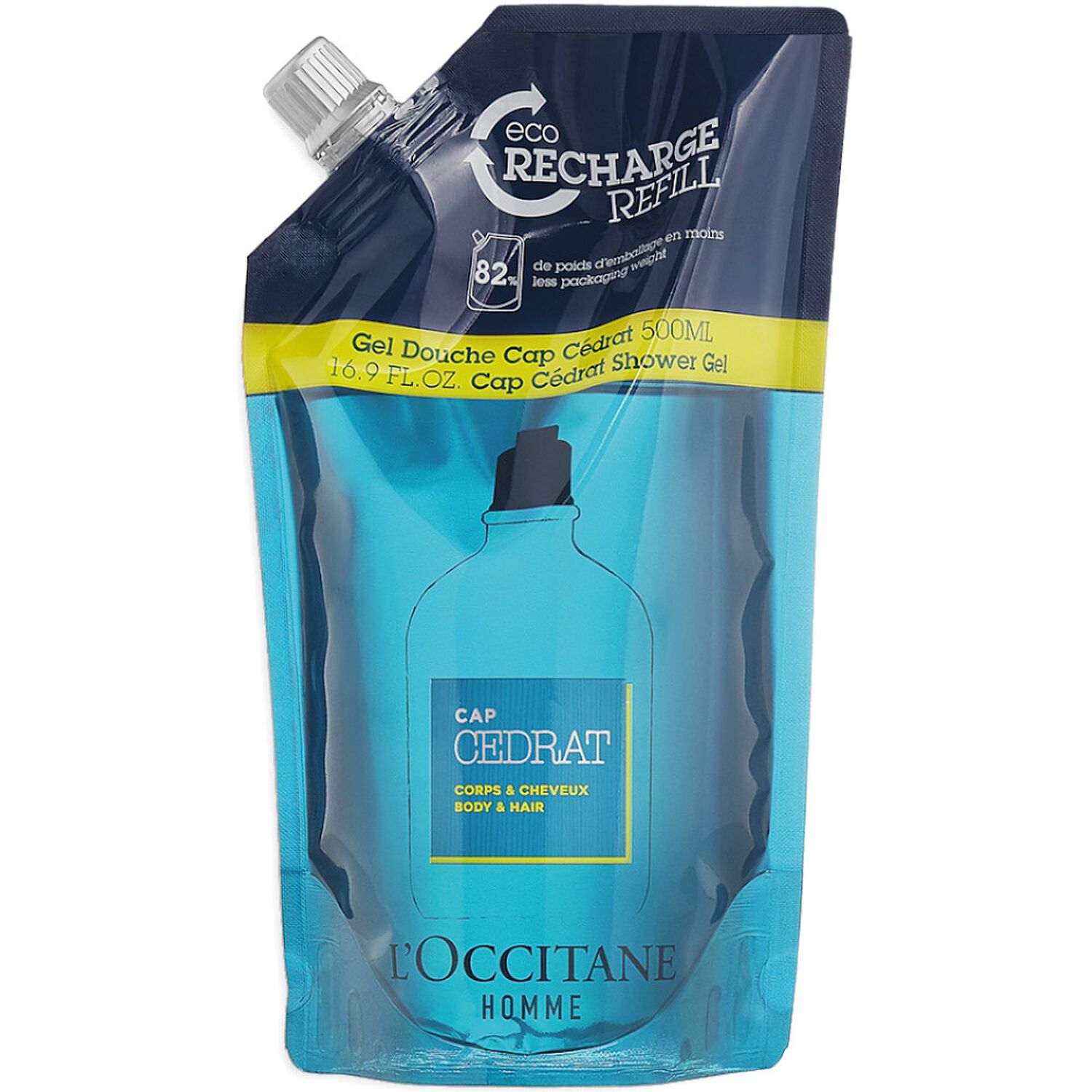 l'occitane Homme Cap Cedrat ECO-RECHARGE GEL DOUCHE CAP CEDRAT