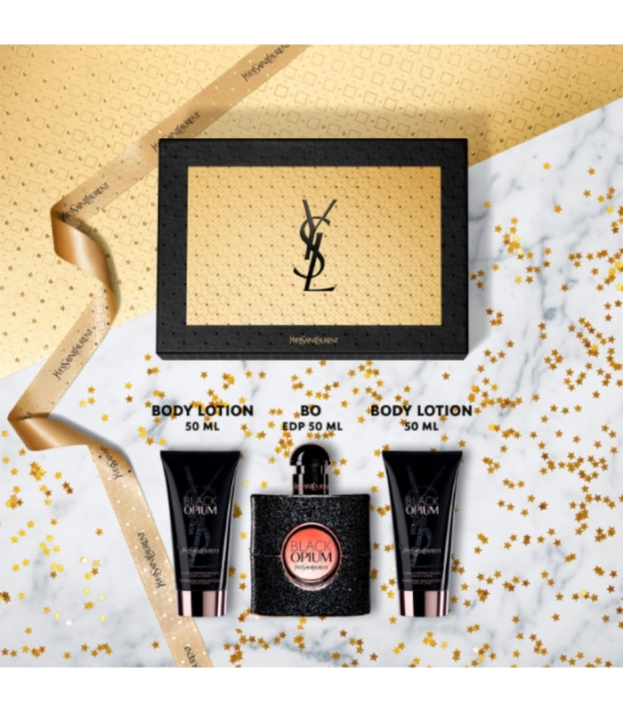 YVES SAINT LAURENT-BLACK OPIUM-Coffret Cadeau Parfum Femme