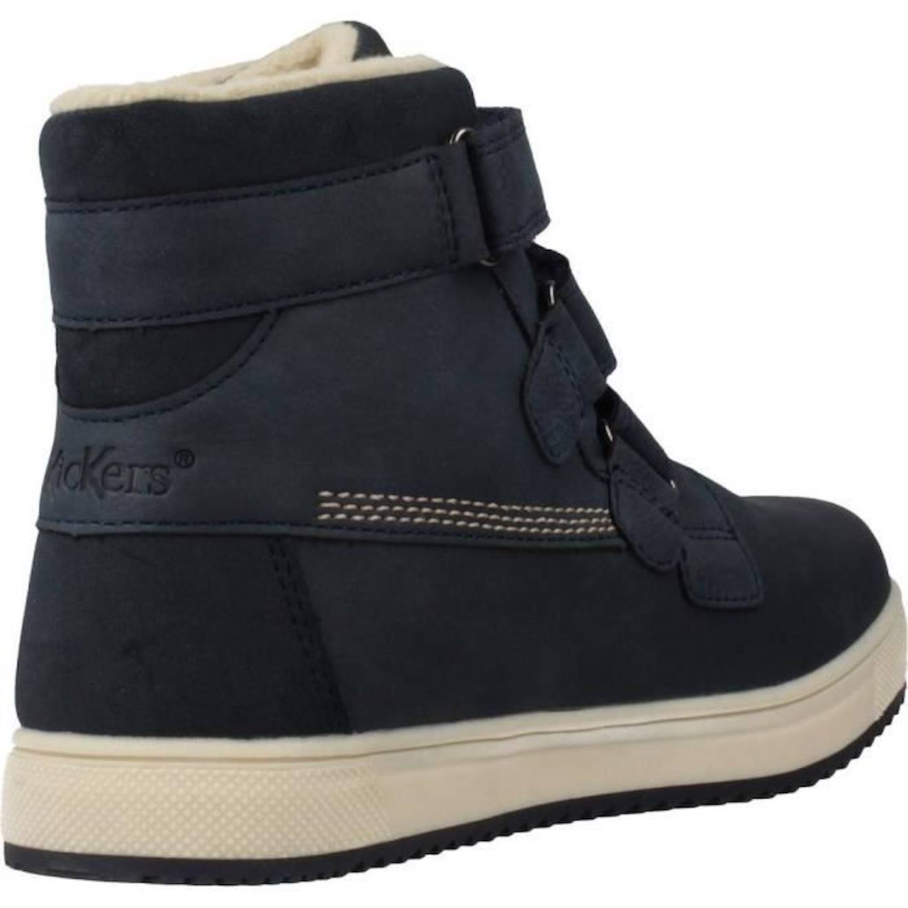 Kickers Basket haute Synthétique Garçon Marine bleu