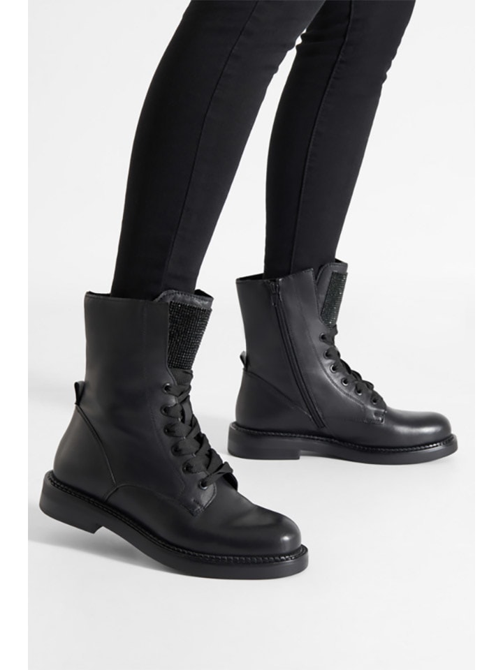 Lasocki Leder-Stiefeletten in Schwarz günstig kaufen