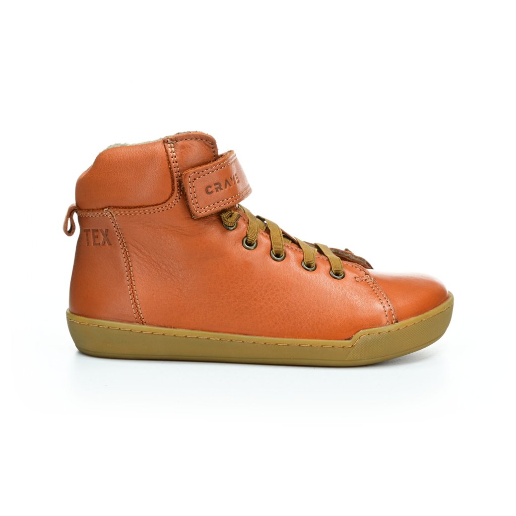 Crave Winfield Cognac gefütterte Barfuß-Stiefeletten