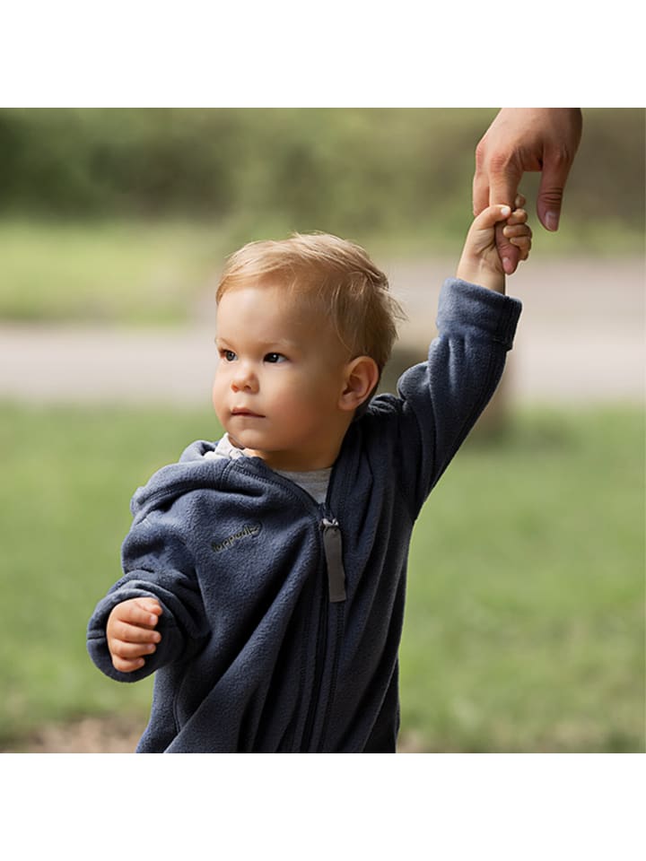 Hoppediz Overall Fleece-Overall mit Umschlagbündchen in ocean günstig kaufen