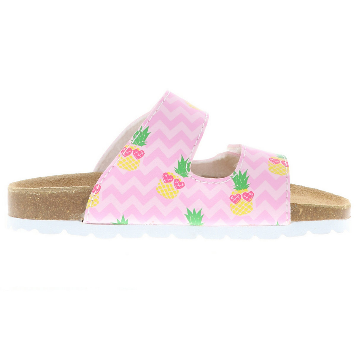 Kinder Mädchen Damen Pantoletten Hausschuhe Slipper Schlappen Ananas rosa