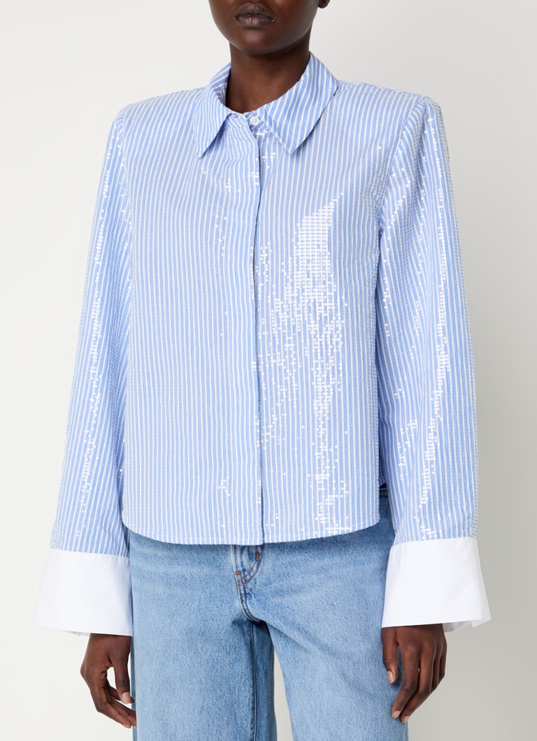 Bluza Essentiel Antwerp Giuliano s jastučićima za ramena i šljokicama