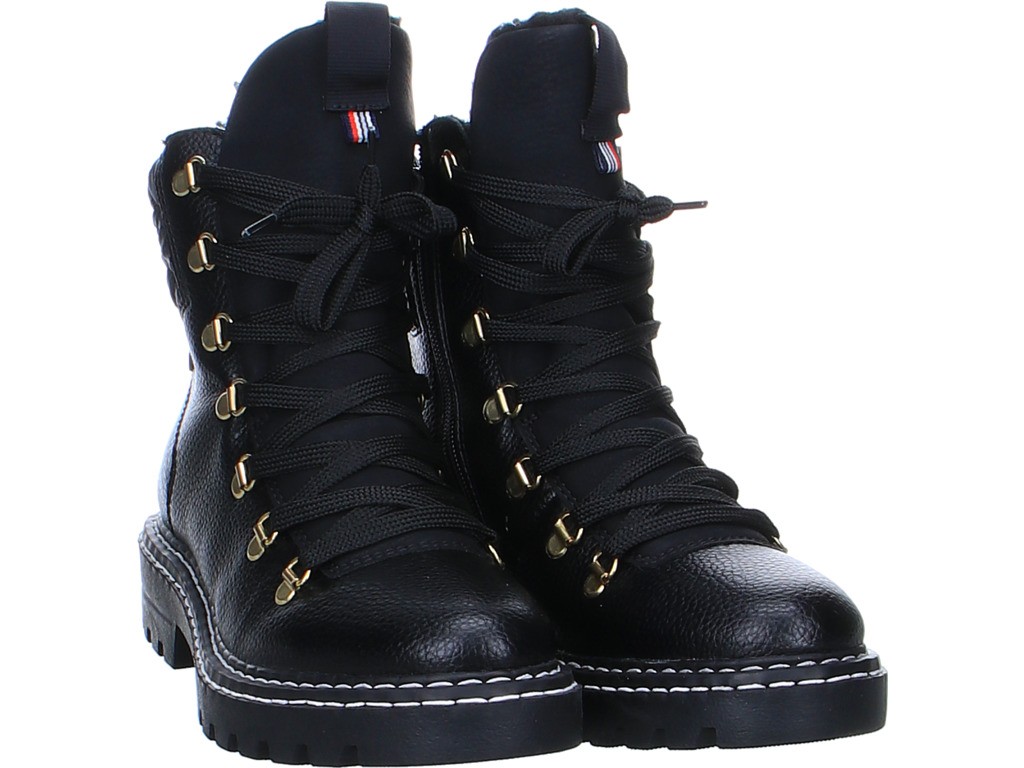 RIEKER Schnür-Stiefeletten schwarz