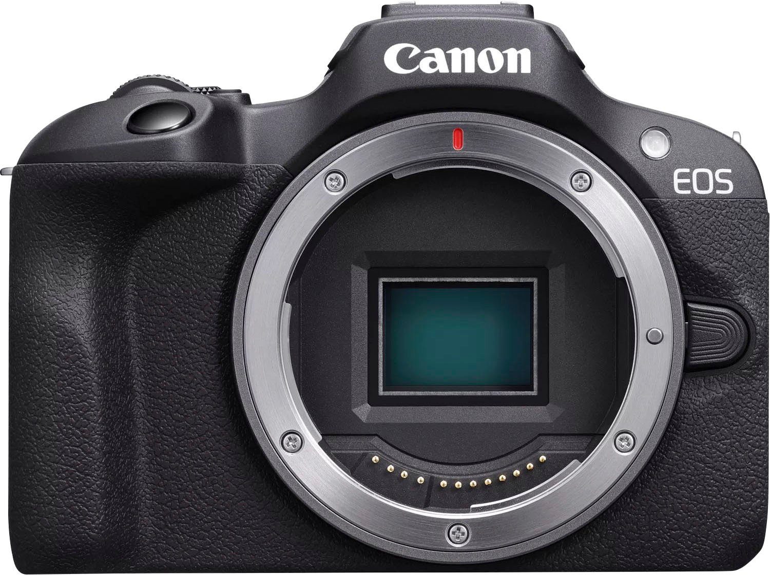 Canon EOS R100 + RF-S 18-45mm F4.5-6.3 IS STM Kit Systemkamera (RF-S 18-45mm F4.5-6.3 IS STM, 24,1 MP, Bluetooth, WLAN)