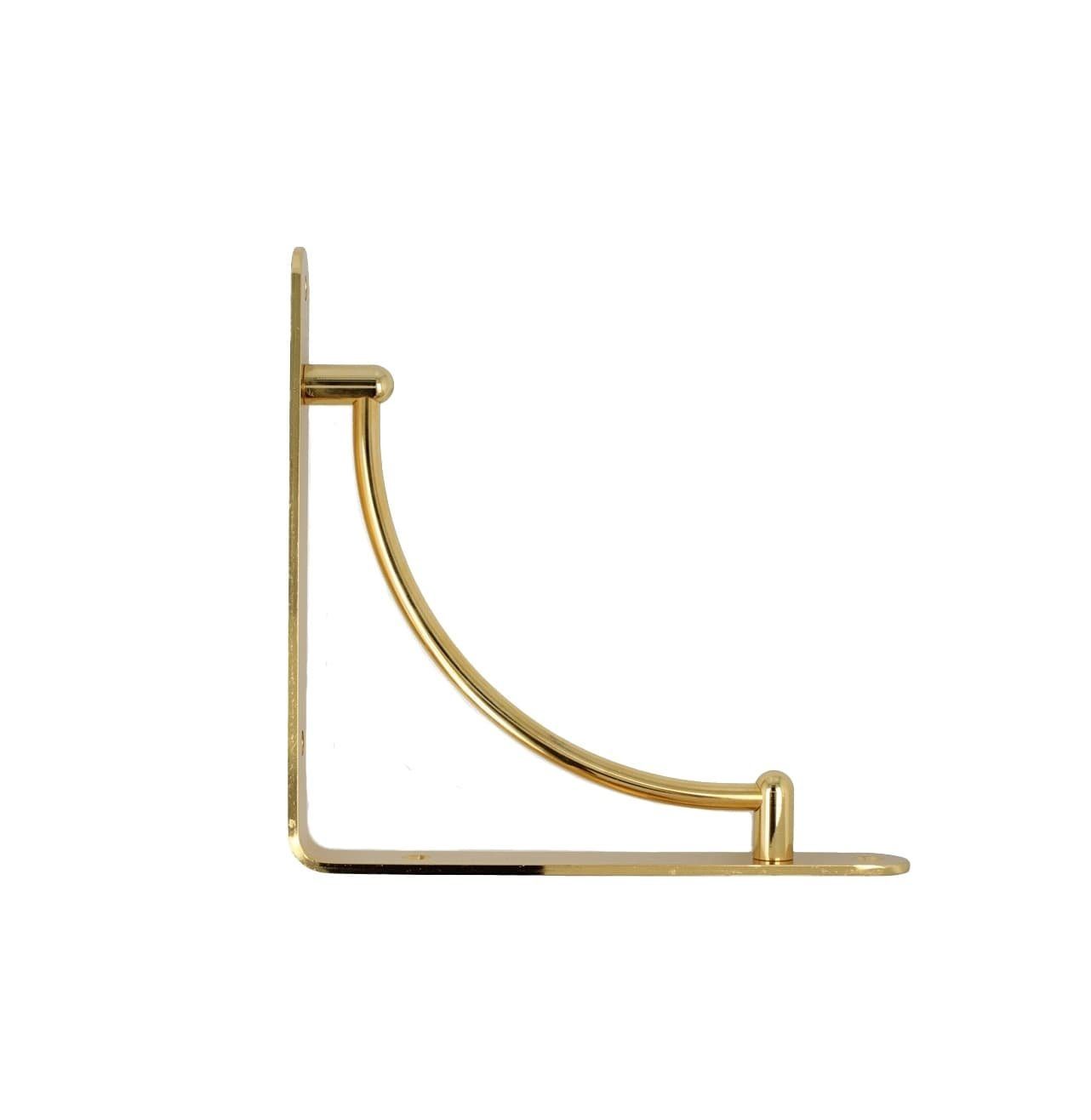 MS Beschläge Türbeschlag Klassische Regalkonsole gold glänzend Regalträger