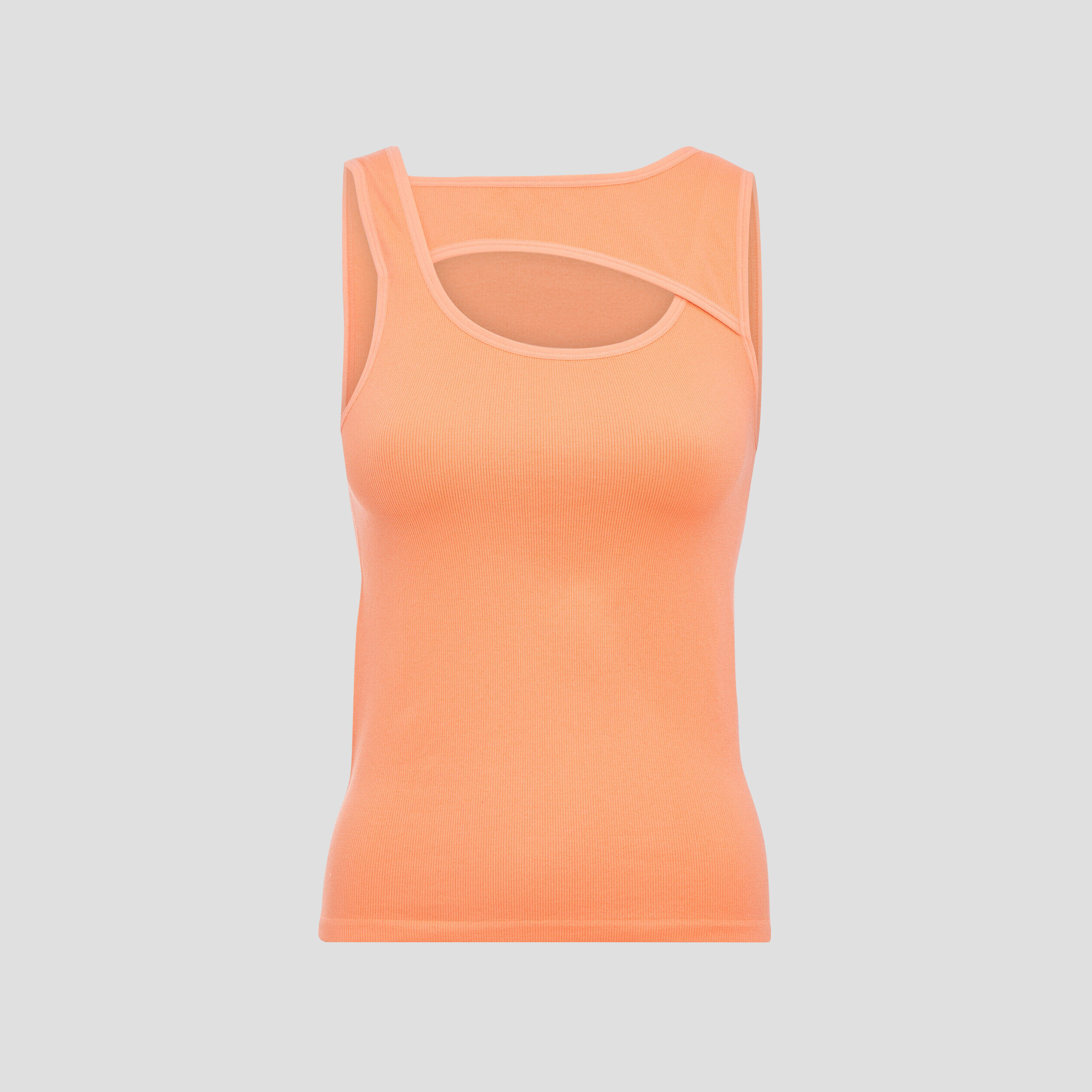 Débardeur avec ouverture orange femme | Cache Cache