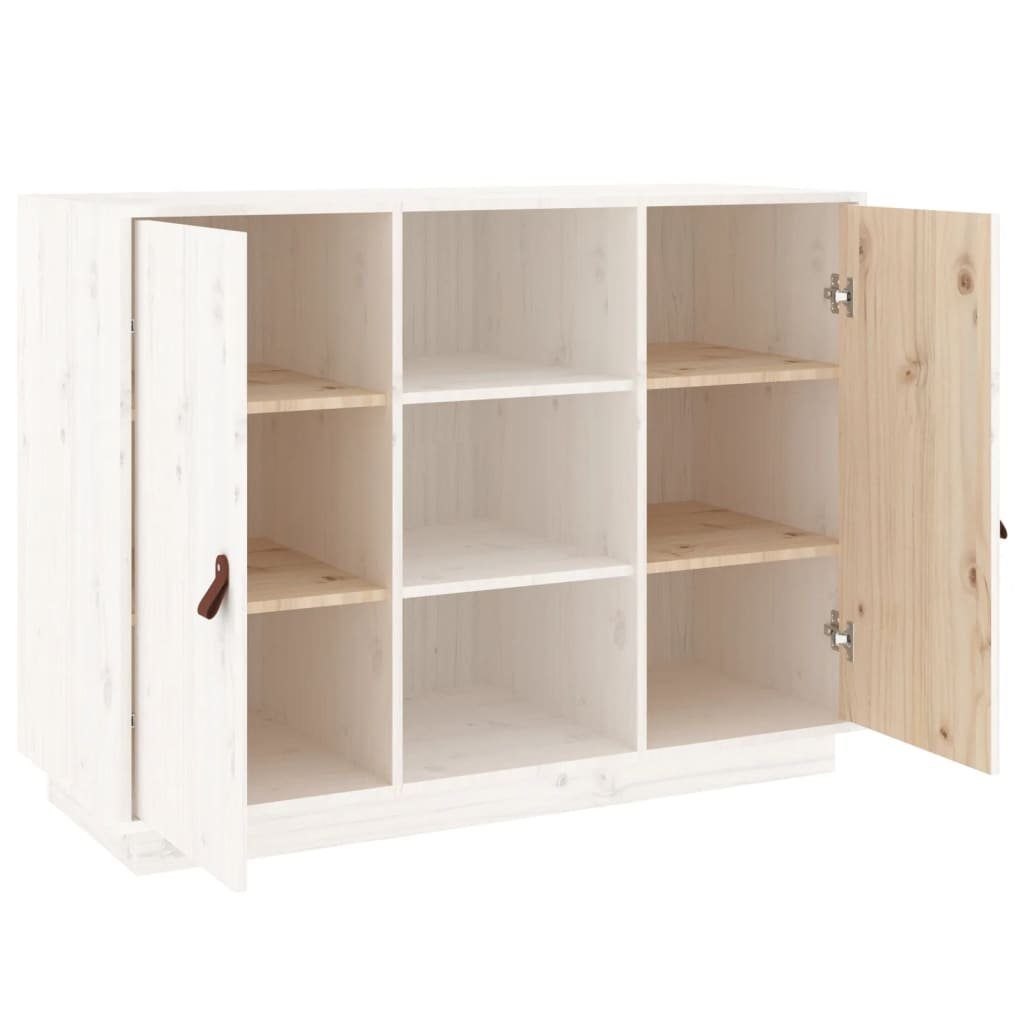 vidaXL Sideboard Sideboard Weiß 100x40x75 cm Massivholz Kiefer (1 St)