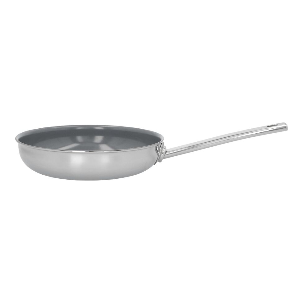 Bratpfanne 24 cm, 18/10 Edelstahl, Silber