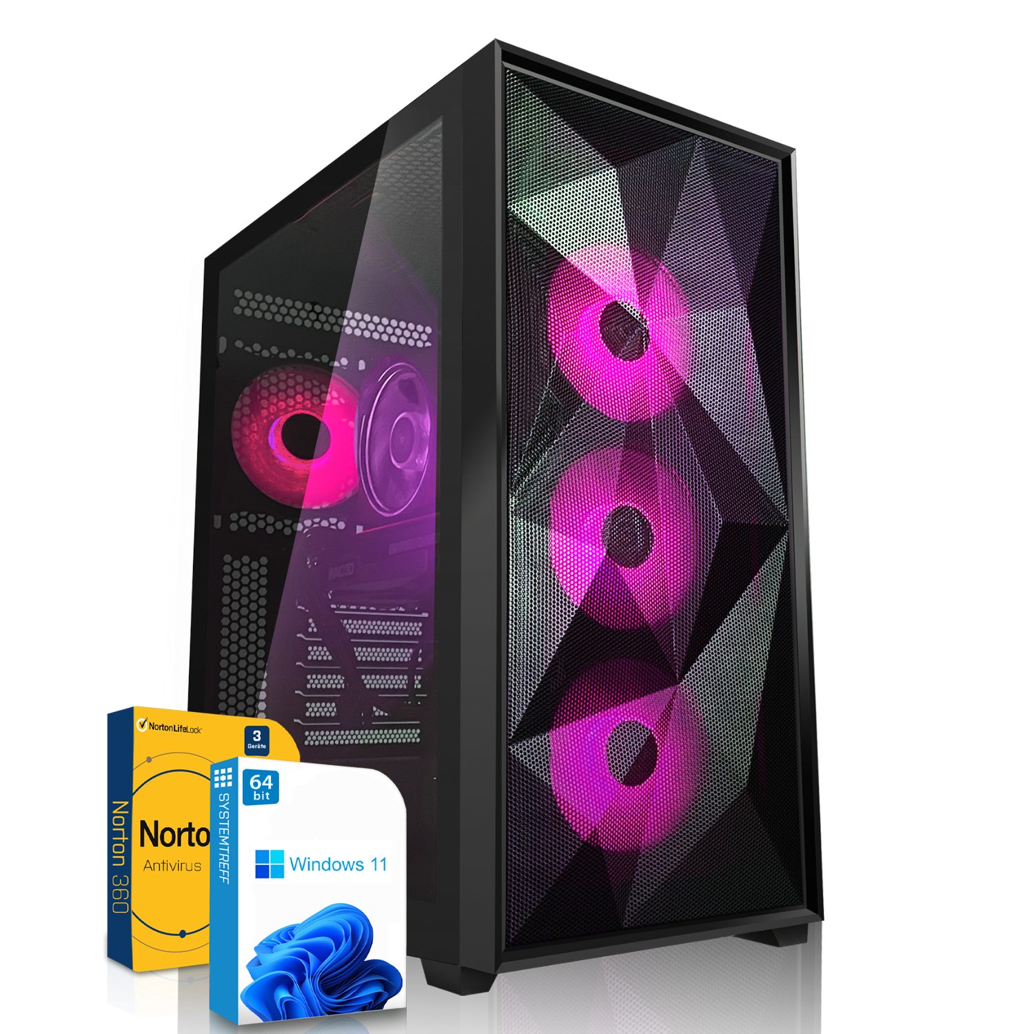 SYSTEMTREFF Gaming-PC (Intel Core i9 11900KF, GeForce RTX 4060, 32 GB RAM, 1000 GB SSD, Luftkühlung, Windows 11, WLAN)
