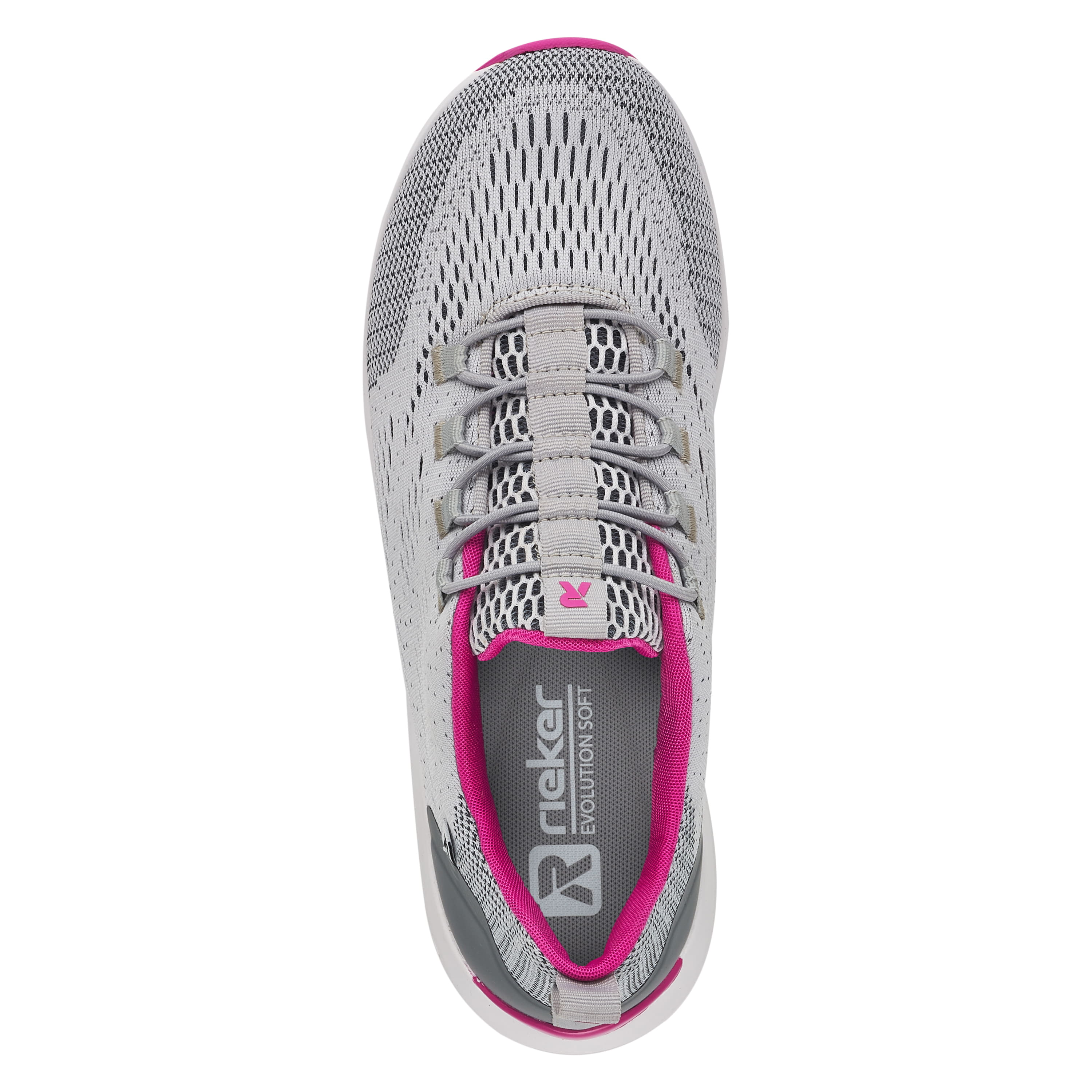 Rieker Damen Slipper silver grey