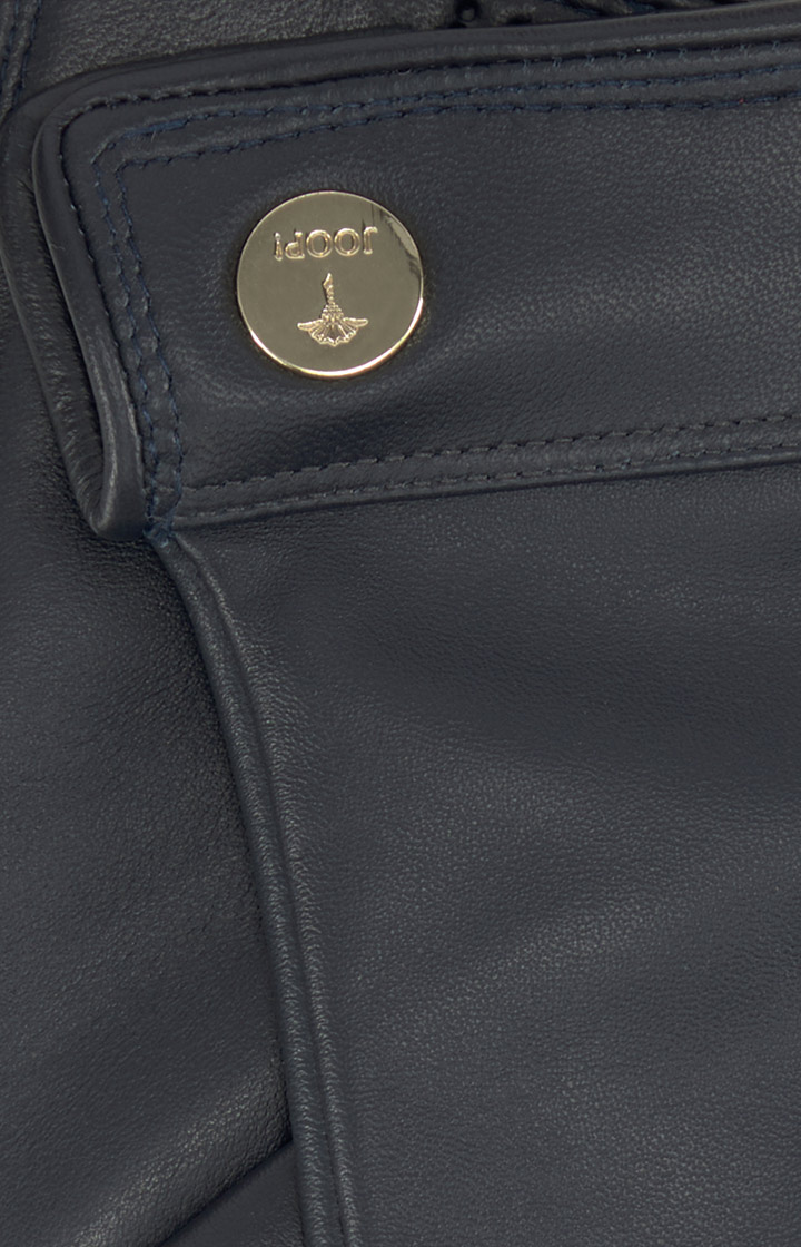 Handschuhe aus Lammnappaleder in Navy