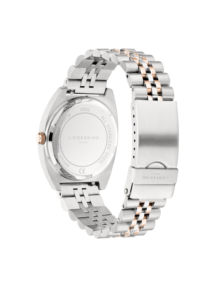 LIEBESKIND BERLIN Armbanduhr in silber-roségold günstig kaufen onesize