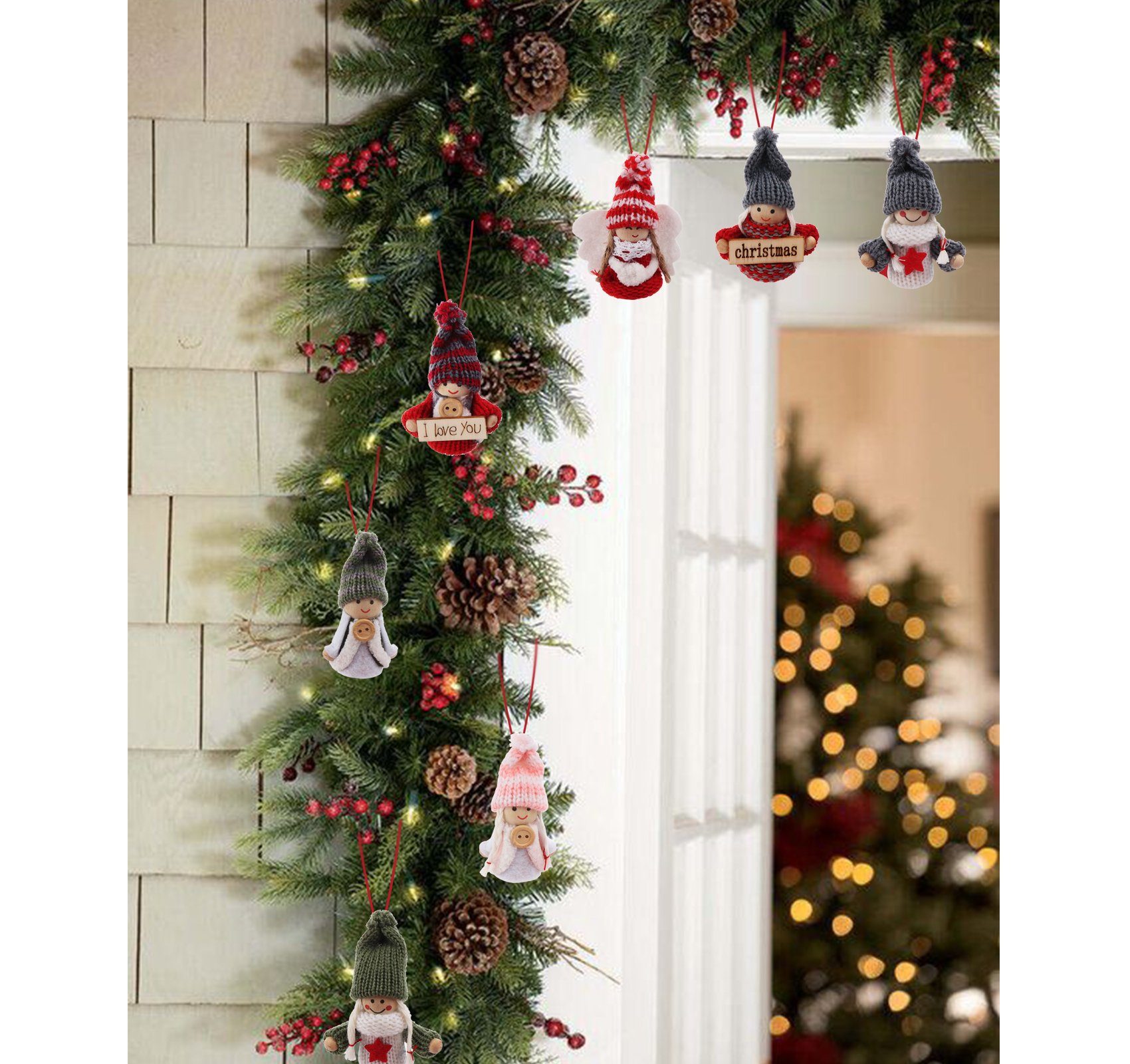 Homewit Christbaumschmuck 16tlg Anhänger für Weihnachtsbaum Baumbehang Weihnachtsschmuck (1-tlg), Für Weihnachtsbaum
