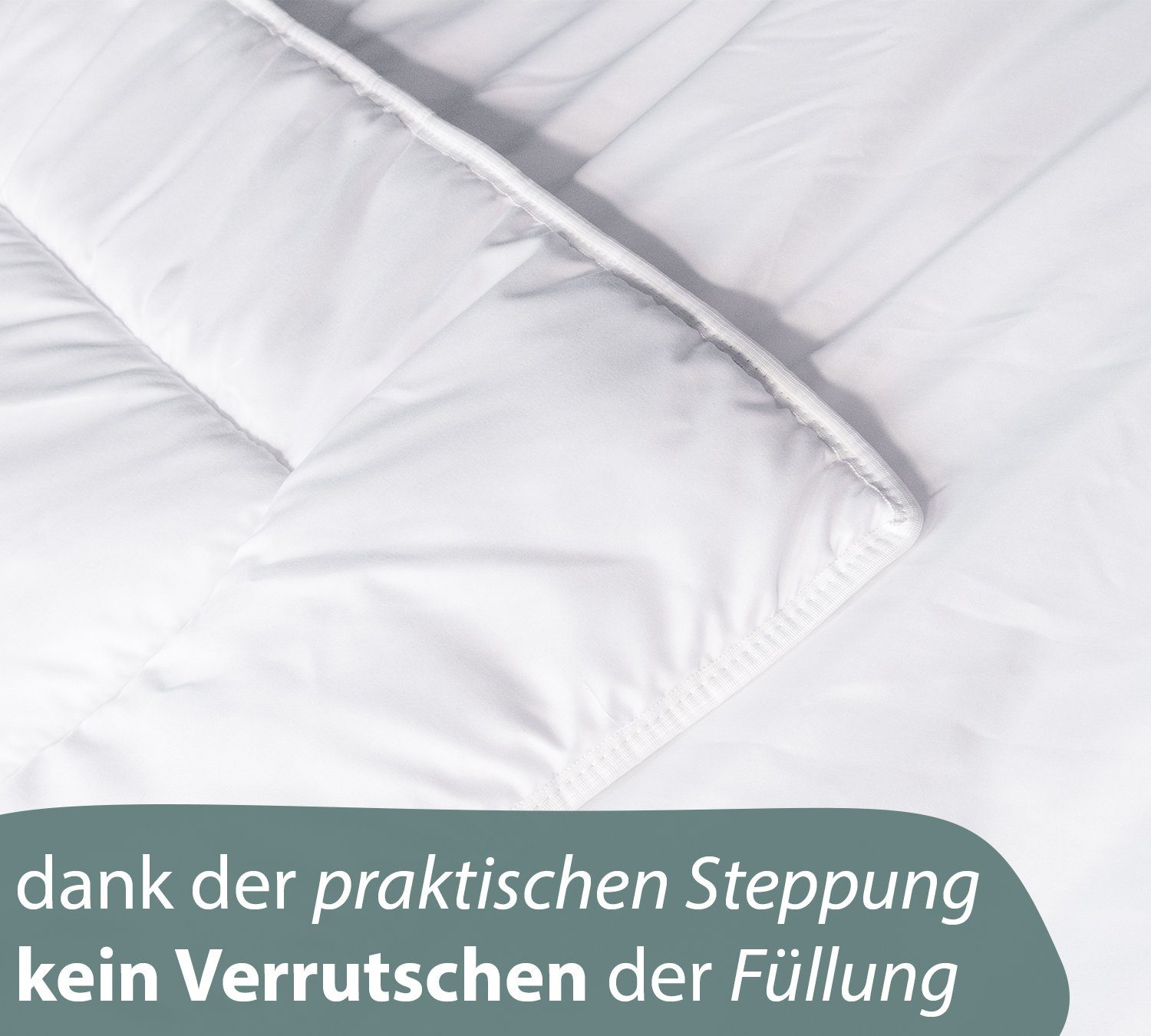 Kinderbettdecke + Kopfkissen, LUCA PREMIUM, Alcube, Füllung: 100% Silikonfaser, Bezug: 100% Baumwolle, 4-Jahreszeiten Kinderbettenset 2-teilig Bettdecken Set für Jahreszeit