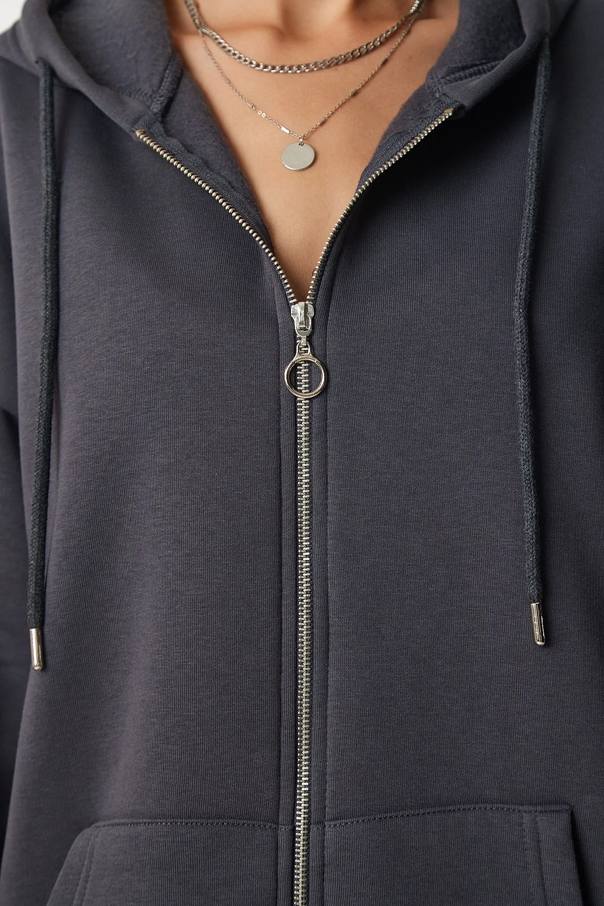 Happiness İstanbul  Sweatshirt - Grau - Oversized