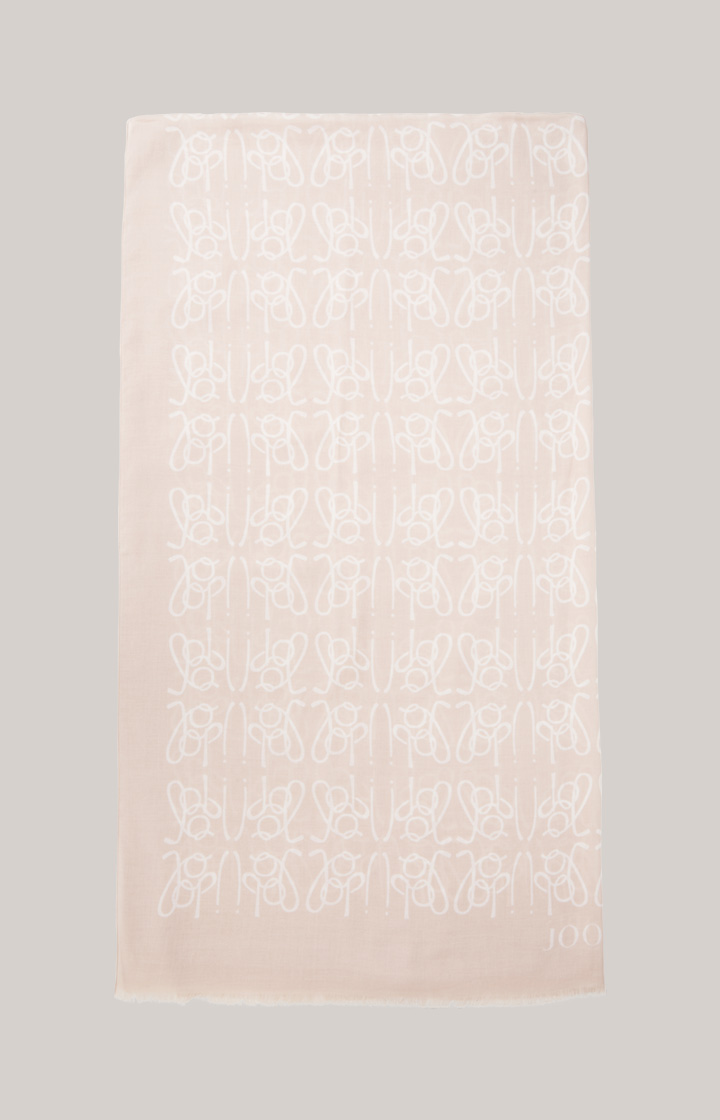 Logo-Schal in Rosé