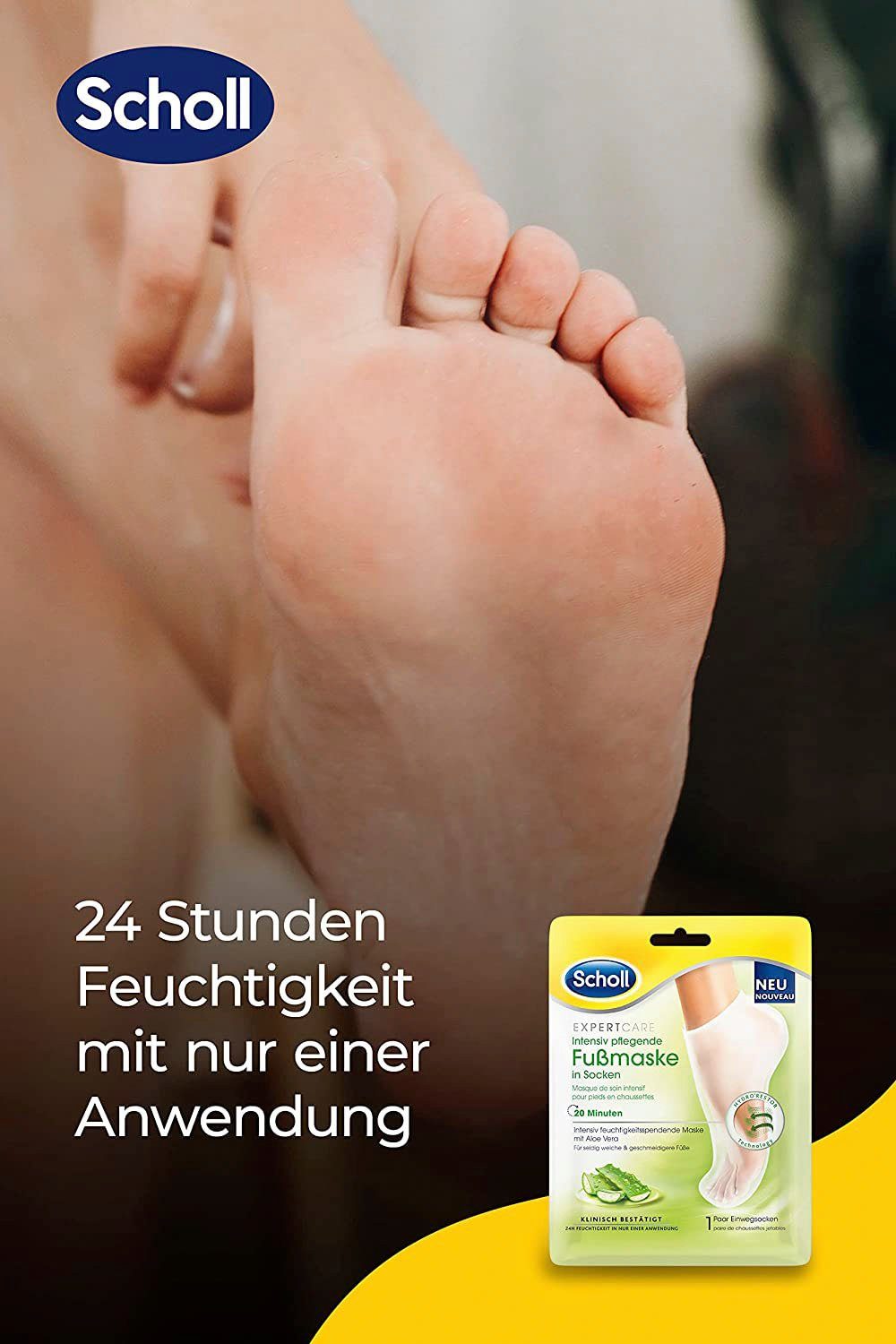 Scholl Fußmaske ExpertCare, mit Aloe Vera in Socken intensiv pflegend