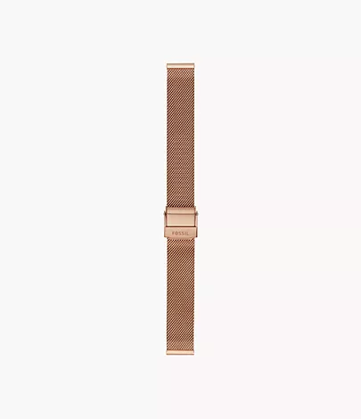 Fossil Milanaiseband für Damenuhr 14 mm Roségold