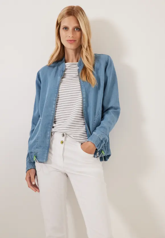 CECIL Lyocell Jacke mit Zipper