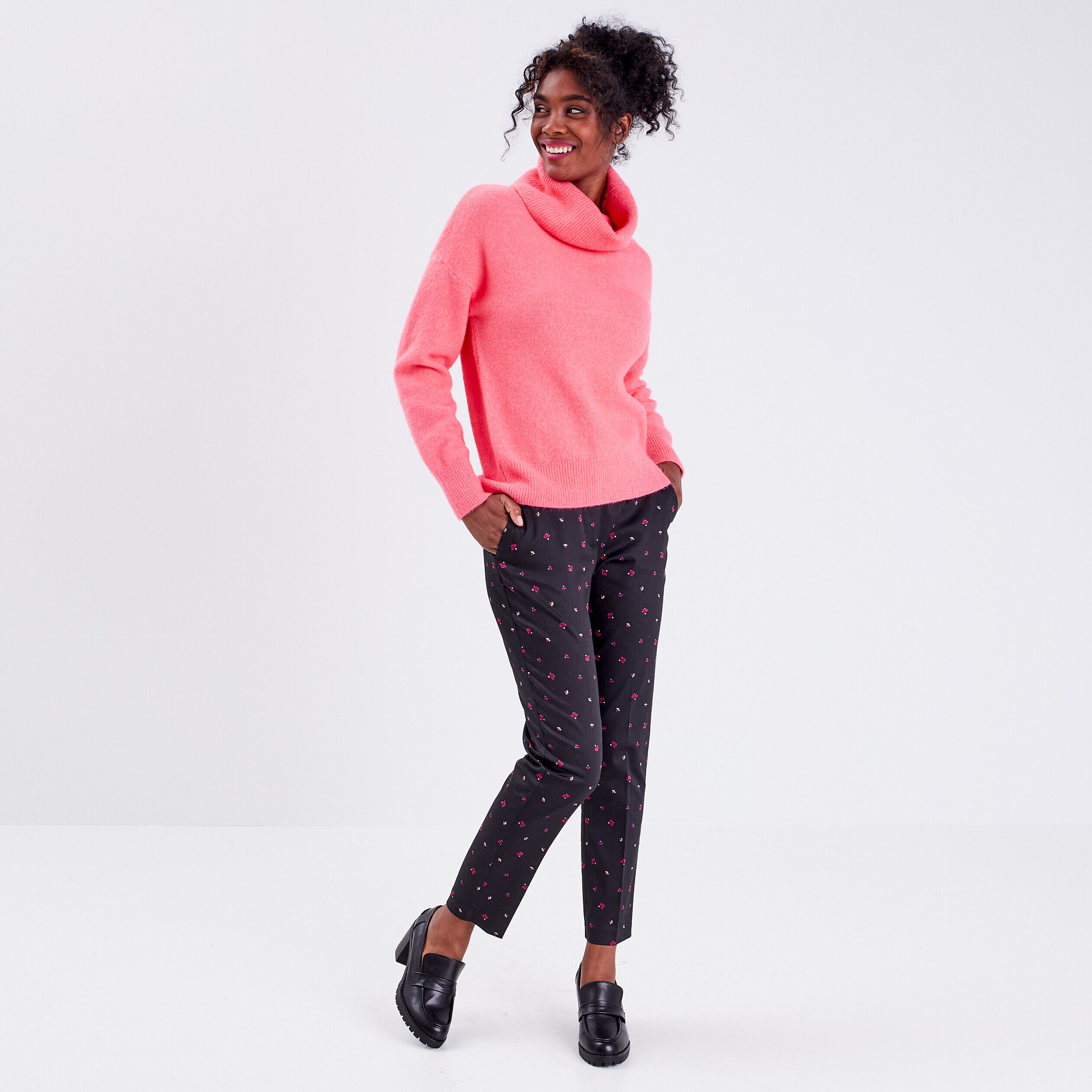 Pantalon city slim noir femme | Cache Cache