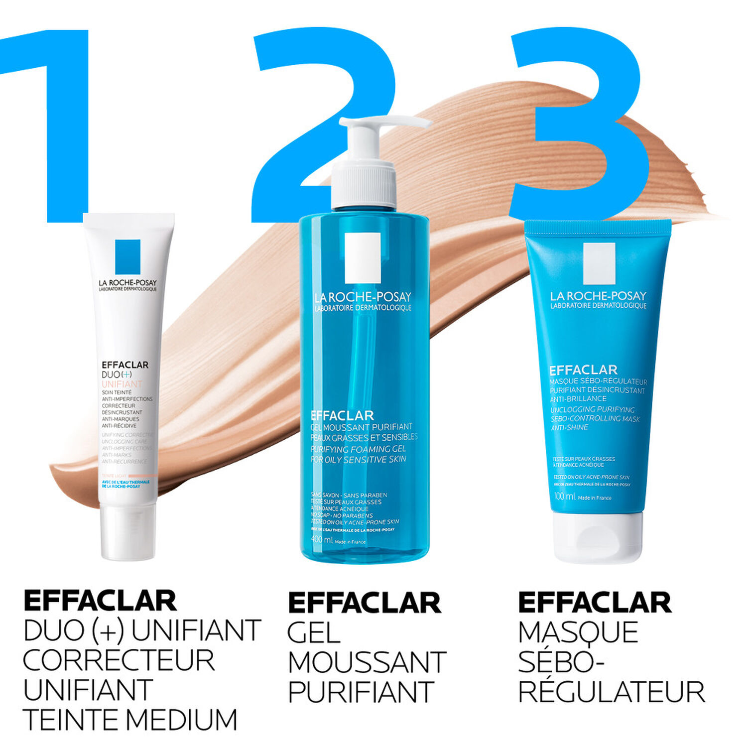 la roche-posay Effaclar + Unifiant Soin Teinté Correcteur Unifiant Anti-Imperfections, Anti-Marques Et Anti-Récidive Pour Peaux Acnéiques 40 ml