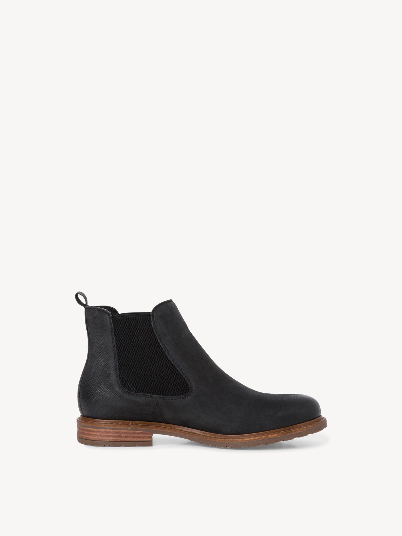 Bottine Chelsea en cuir - noir