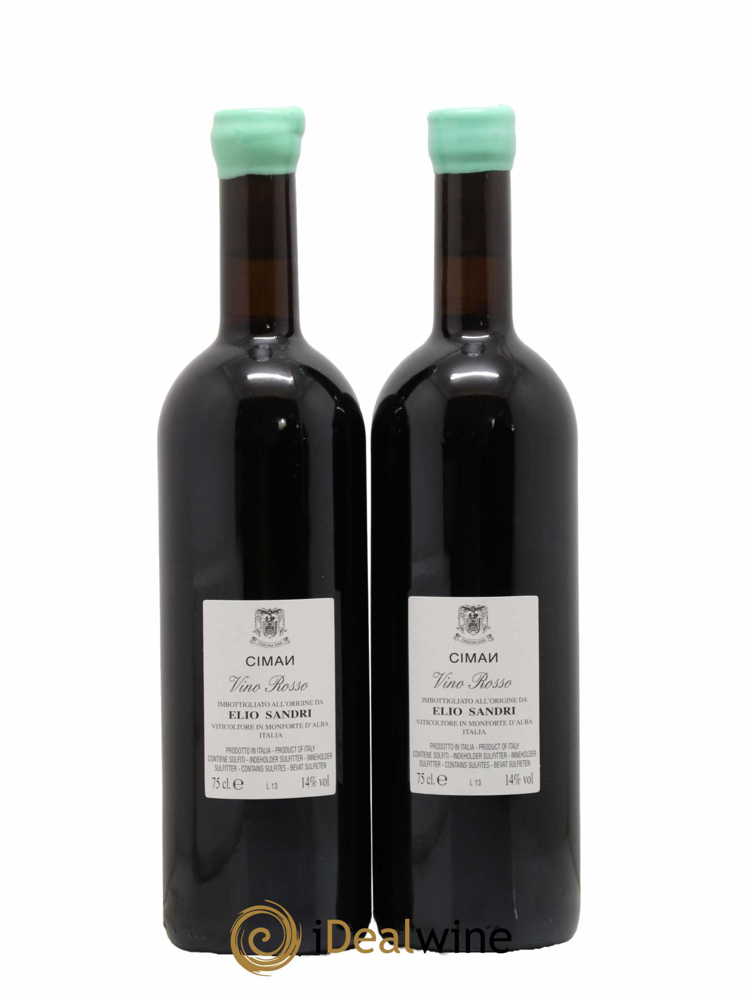 Italie Elio Sandri Ciman 2013 - Lot de 2 Bouteilles