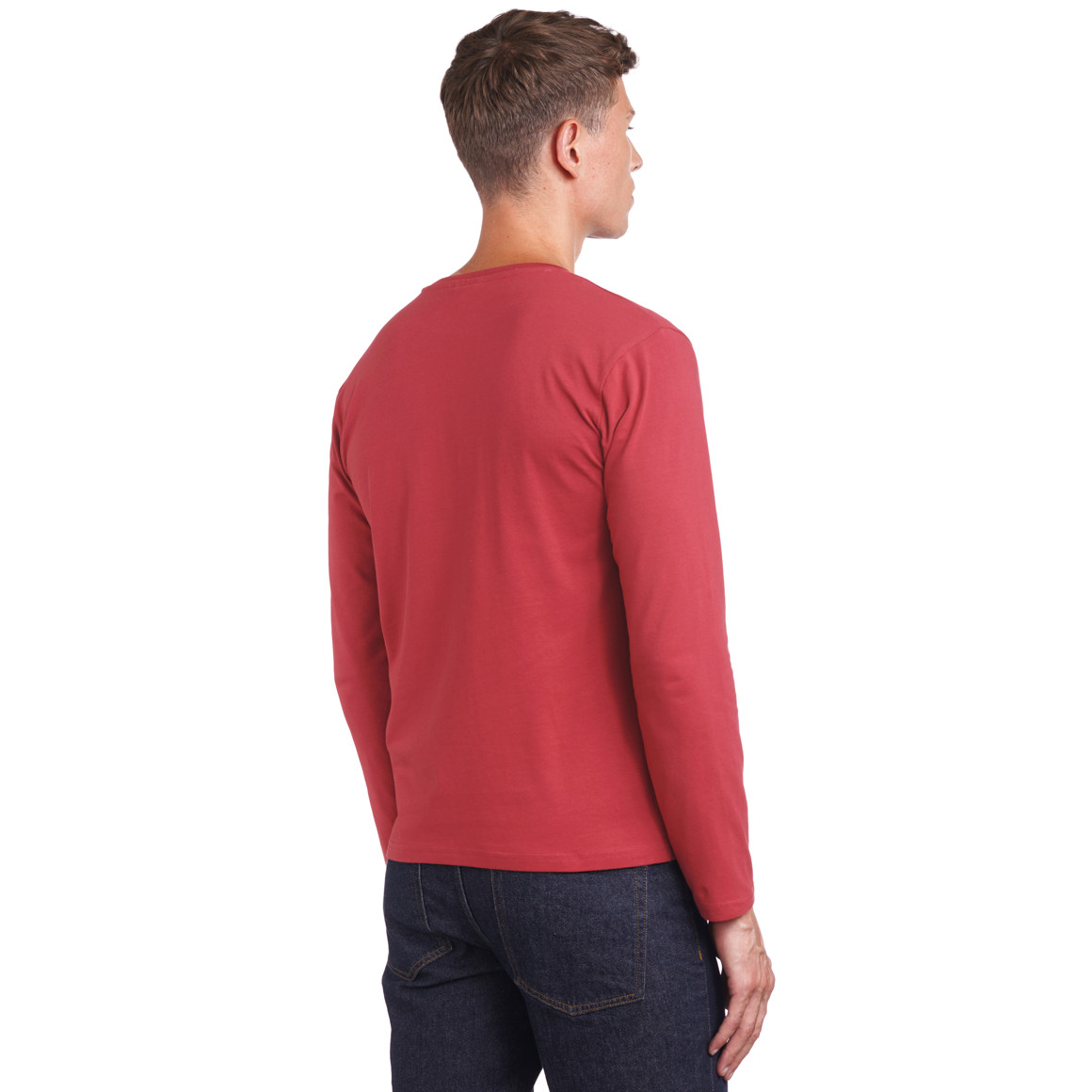 2 Herren Langarmshirts im Basic-Look