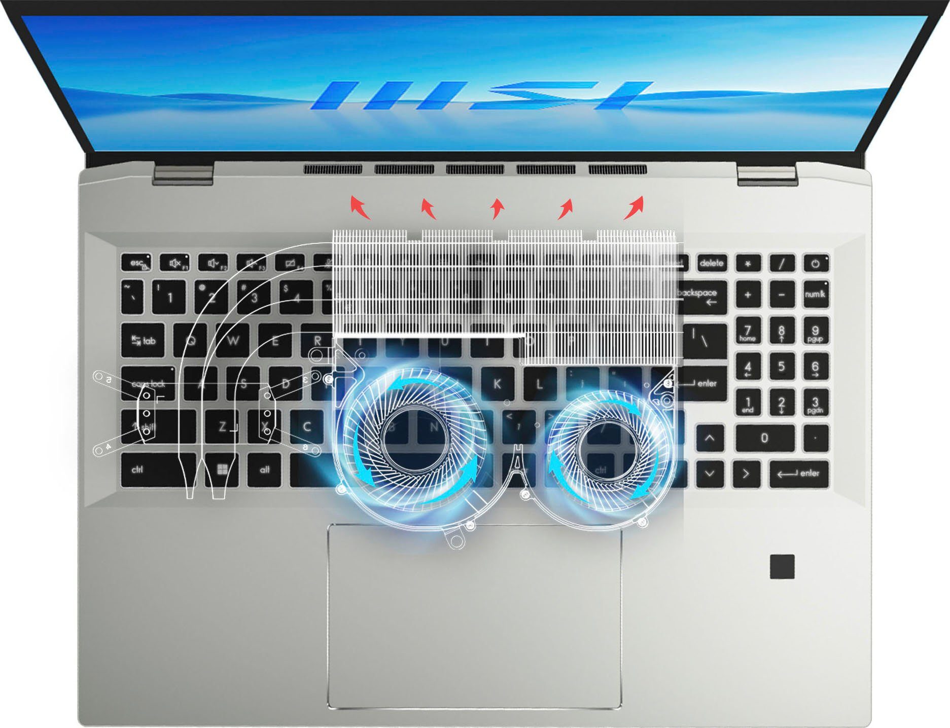MSI Prestige 16 Evo A13M-275 Gaming-Notebook (40,6 cm/16 Zoll, Intel Core i7 13700H, Iris Xe Graphics, 1000 GB SSD)