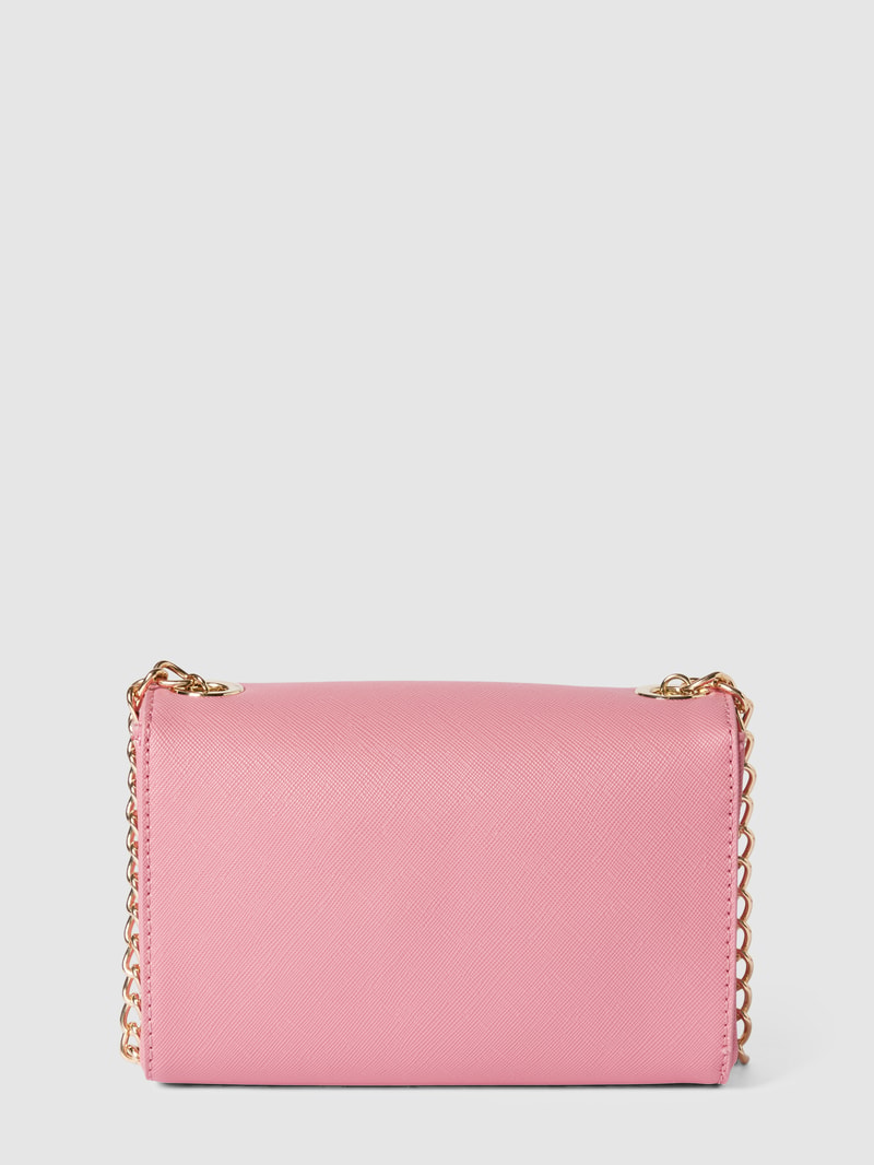 Handtasche mit Label-Applikation Modell 'DIVINA' in rosa
