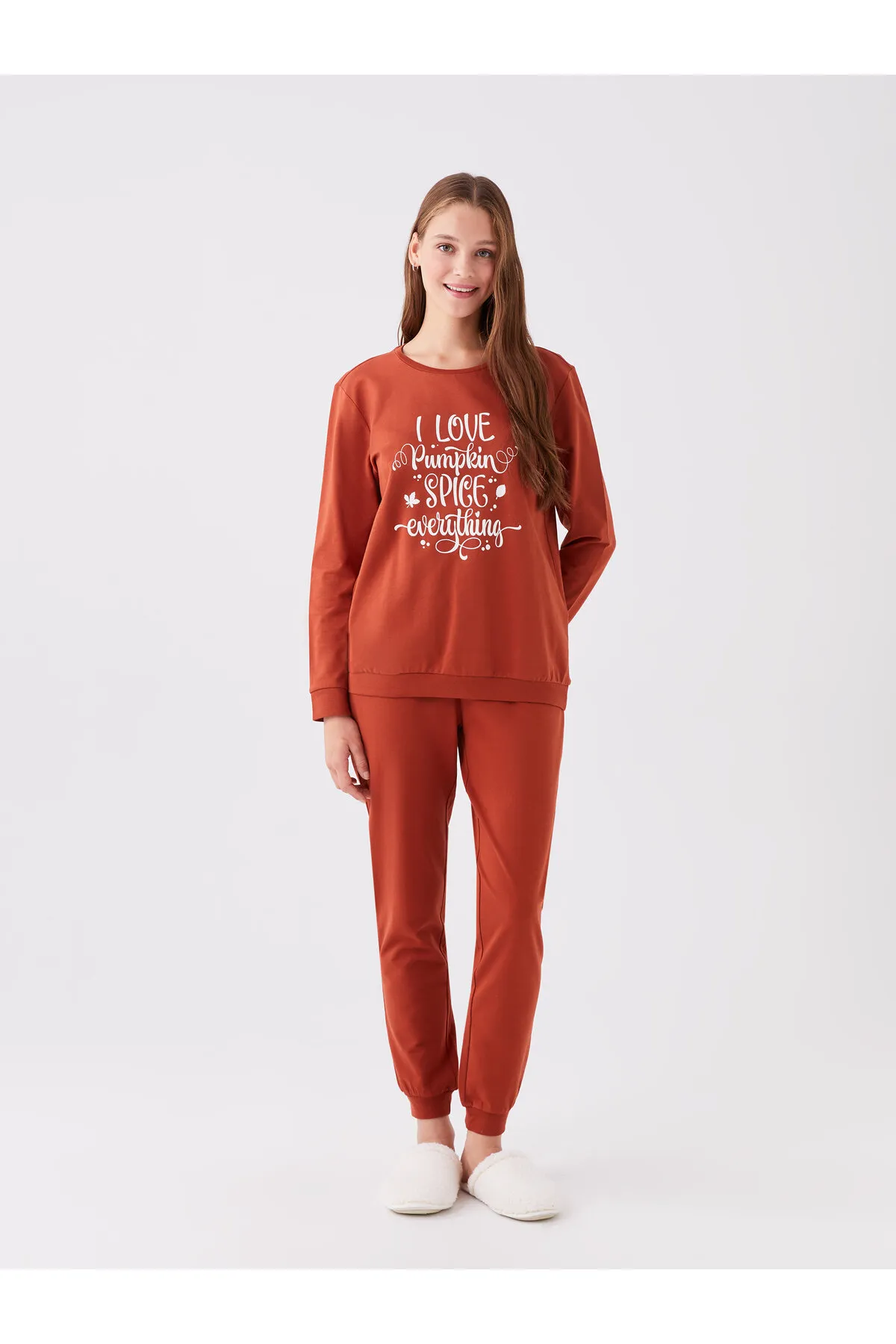 LC Waikiki  Pyjama set - Orange - Unifarben