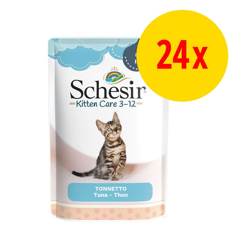 Sparpaket Schesir Kitten Pouch 24 x 85 g zu TOP-Preisen | bitiba