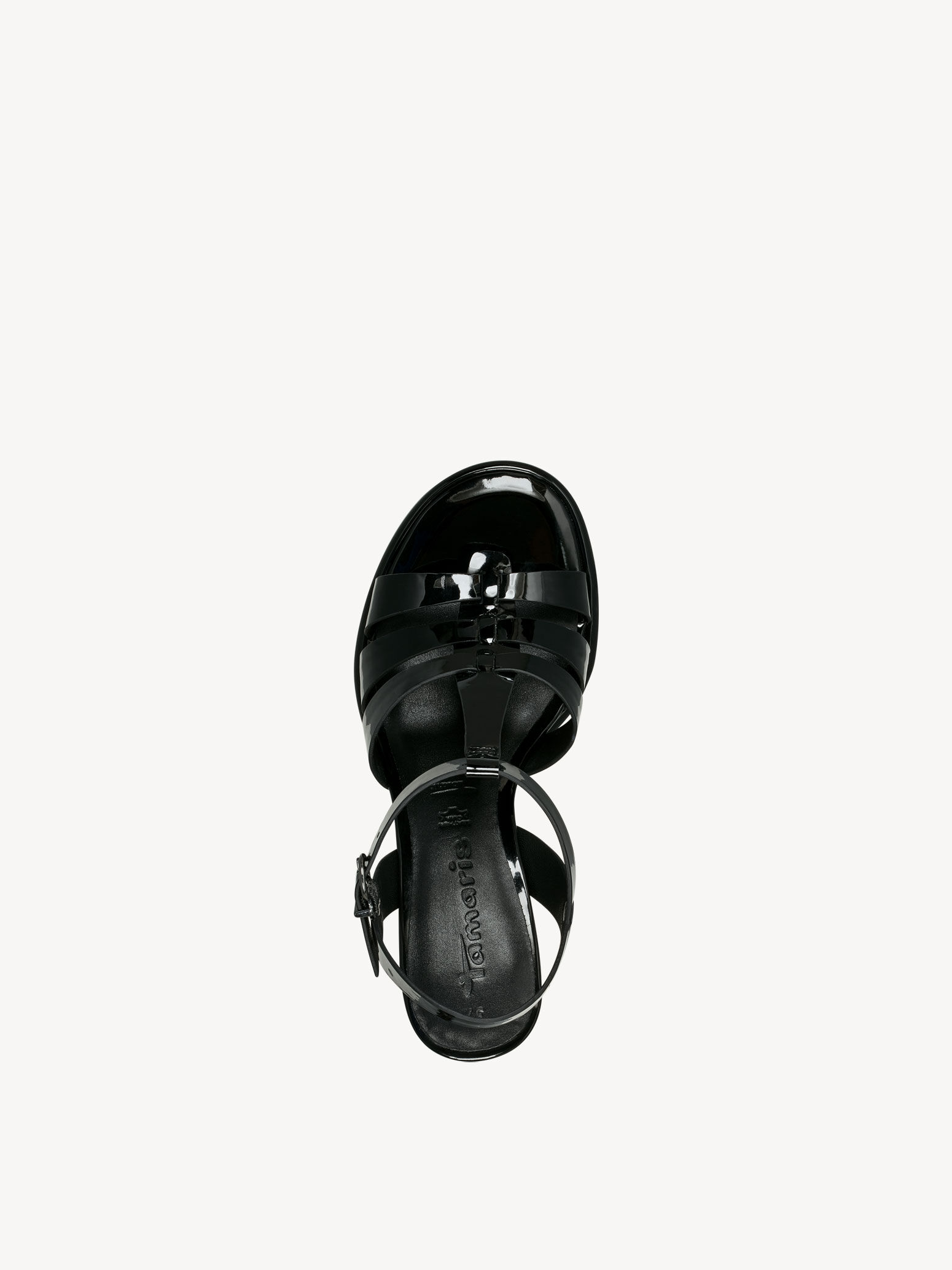 Sandale à talon - noir