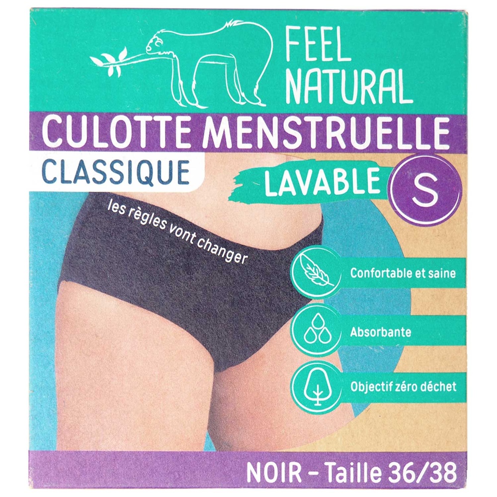 feel natural Culotte menstruelle Classique - taille S  (36/38) Culotte menstruelle