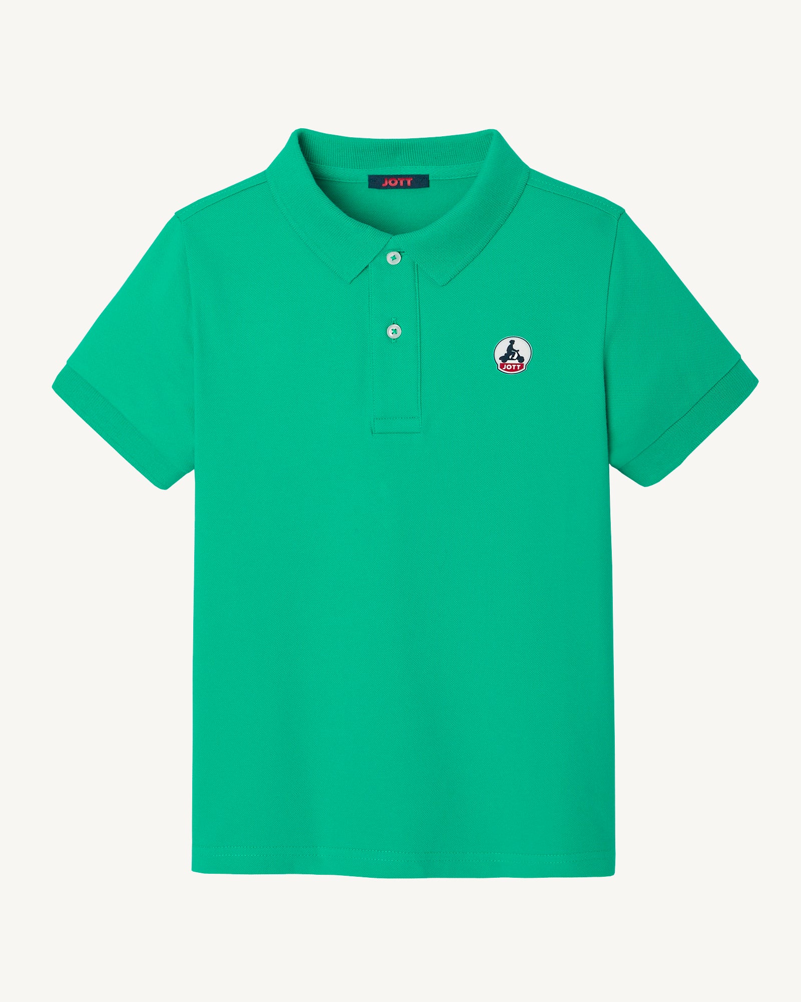 Polo enfant en coton biologique Vert Salvador