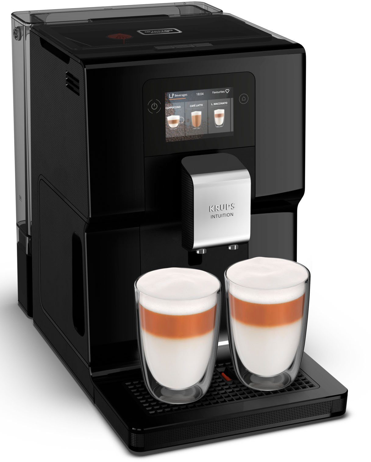 Krups Kaffeevollautomat EA8738 Intuition Preference, inkl. Milchbehälter, intuitives Lichtsystem, 11 Getränke, OTC-System
