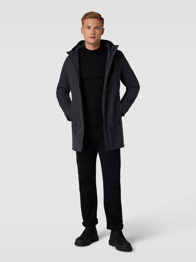 Funktionsjacke mit Kapuze Modell 'deston' in anthrazit