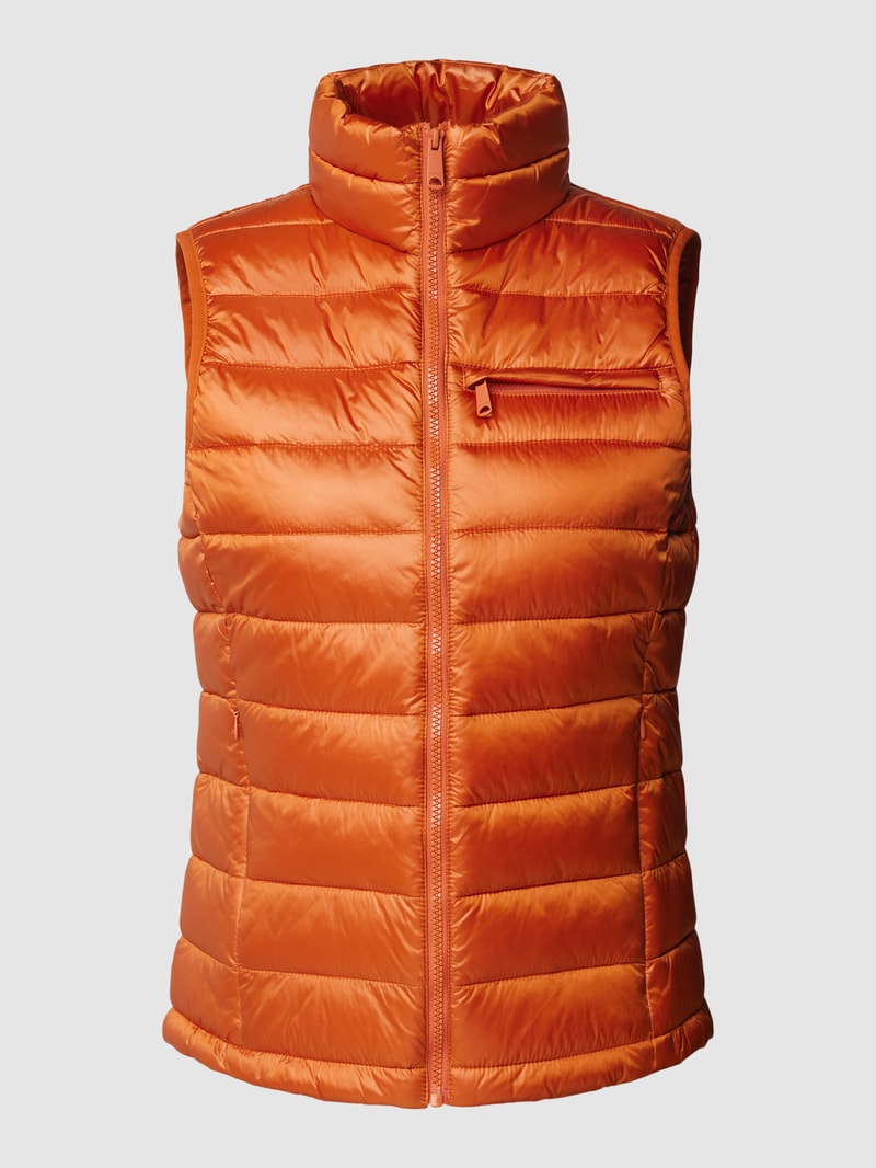 Steppweste mit Brusttasche in orange