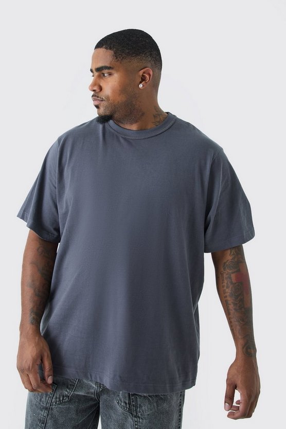 Plus kariertes T-Shirt