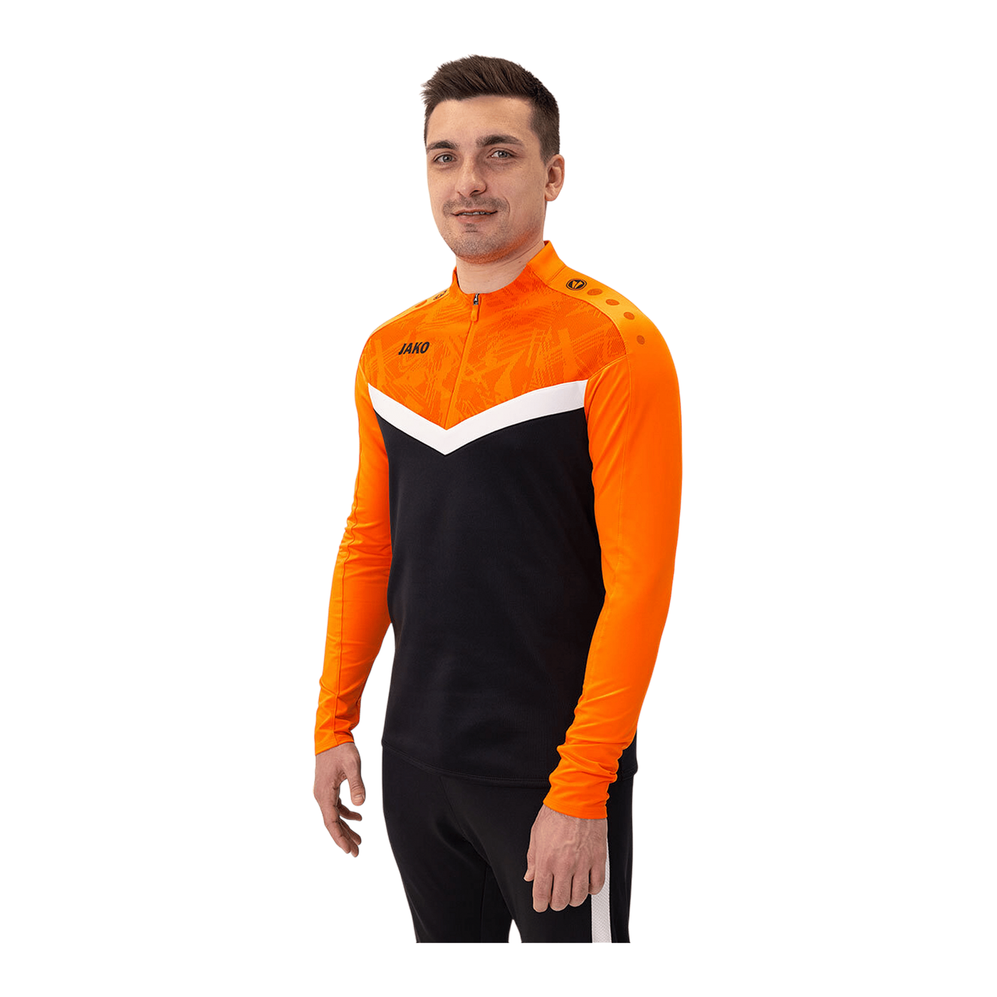 JAKO Iconic HalfZip Sweatshirt Schwarz F807