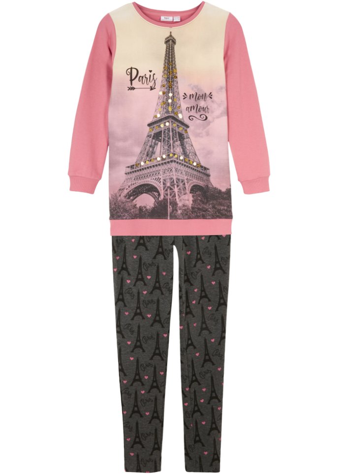 Mädchen Sweatshirt + Leggings (2-tlg. Set)