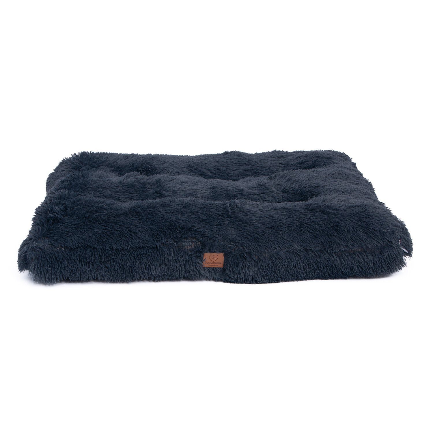 Warenhammer Tierbett Premium Hundebett weicher Plüsch sehr Kuschelig, Flauschiger Plüsch, verschiedene Größen, Bezug Abnehmbar, Maschinenwaschbar