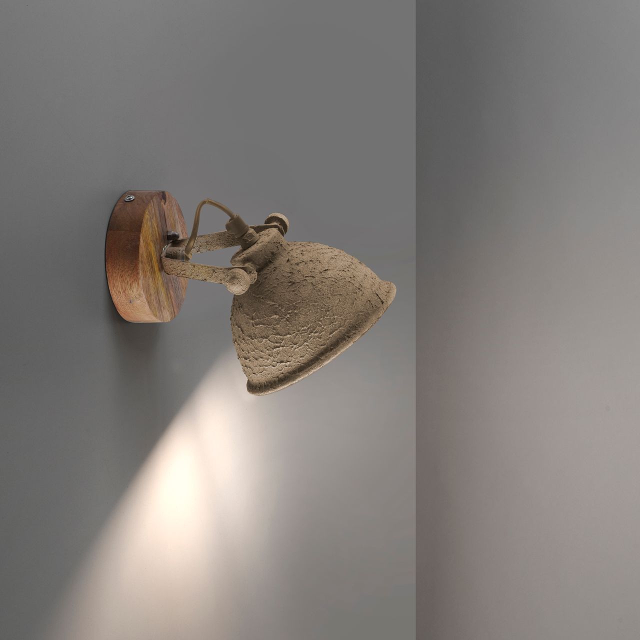 JUST LIGHT LeuchtenDirekt Wand- und Deckenleuchte SAMIA, 1x E14 max. 40,00 Watt, dreh- und schwenkbar, Innenleuchte, IP20