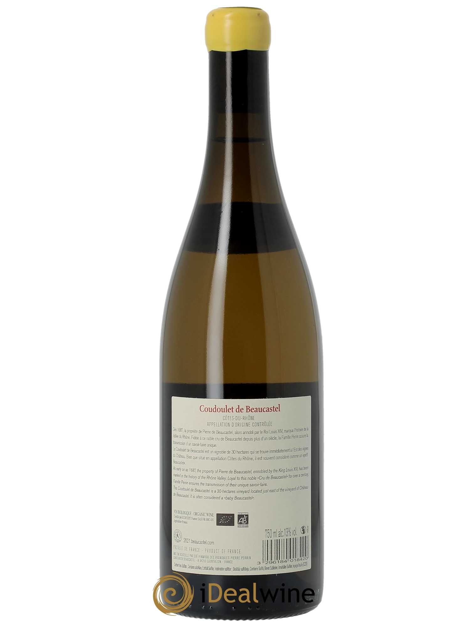 Côtes du Rhône Coudoulet de Beaucastel Famille Perrin  2021 - Lot de 1 Bouteille